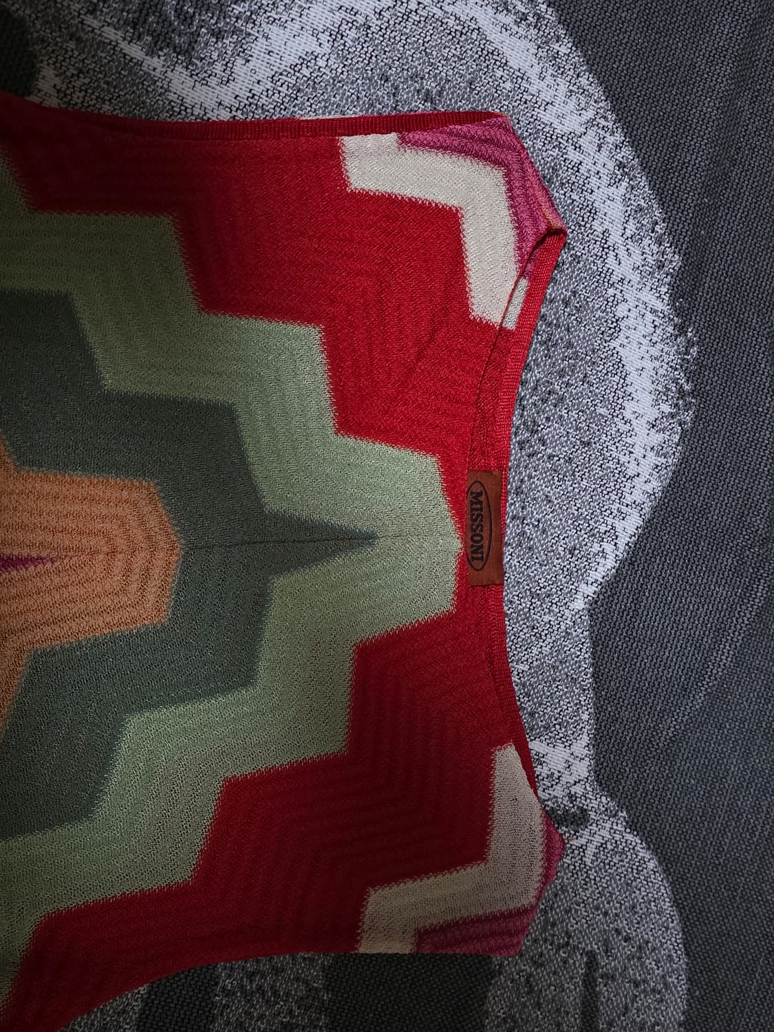 미쏘니 정품 패턴 니트 원피스 상품이미지4