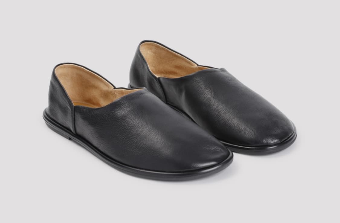 (구매)더로우 카날 슬립온 레더 블랙 (44사이즈) 상품이미지1