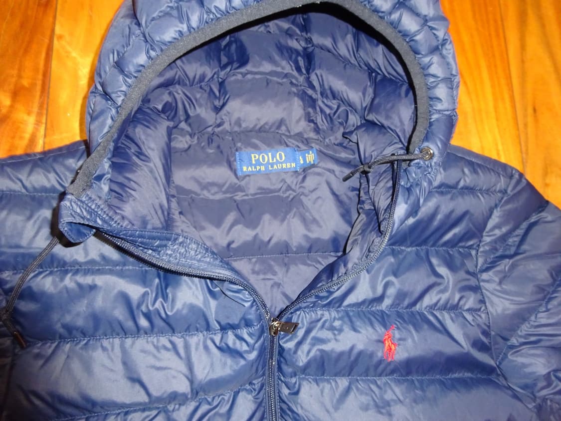 폴로 랄프로렌 마이크로 패킹 후드 다운 점퍼 네이비 상품이미지3