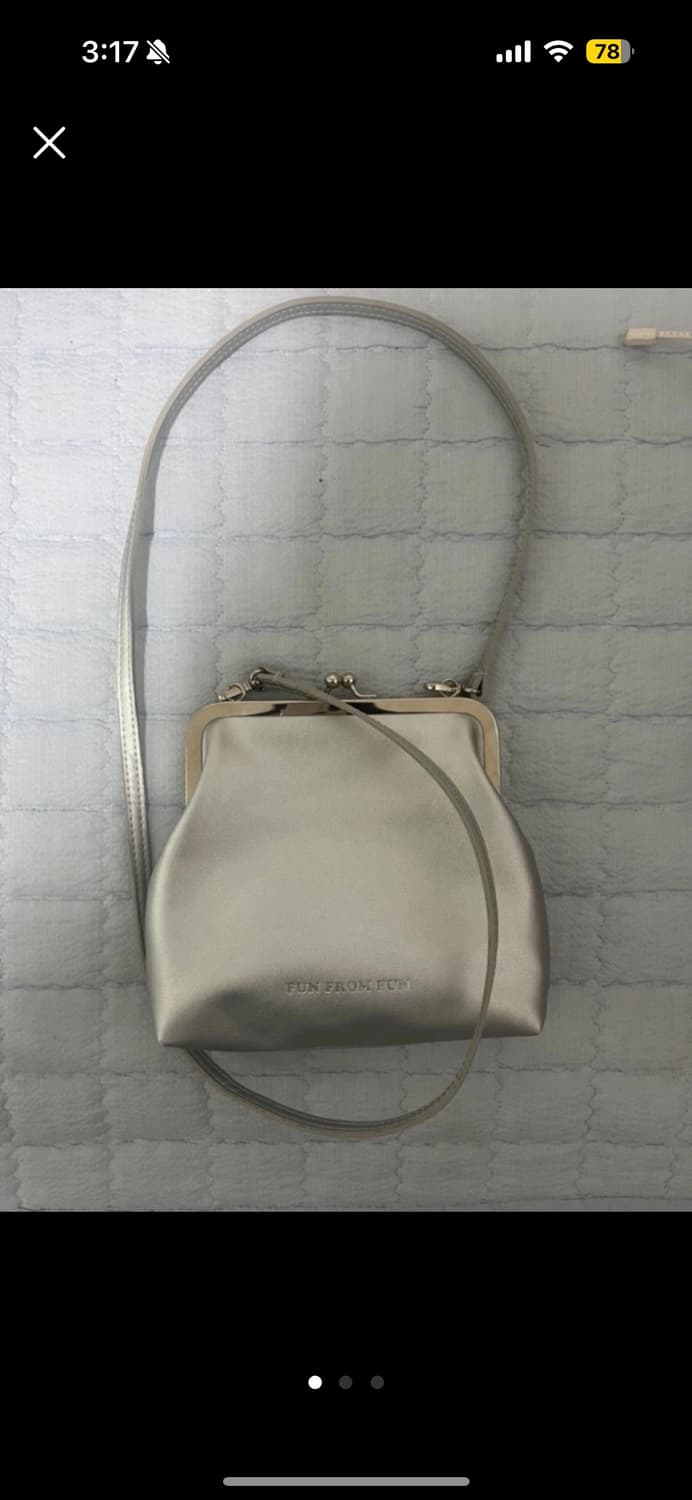 펀프롬펀 복조리 프레임 실버 크로스백 상품이미지2