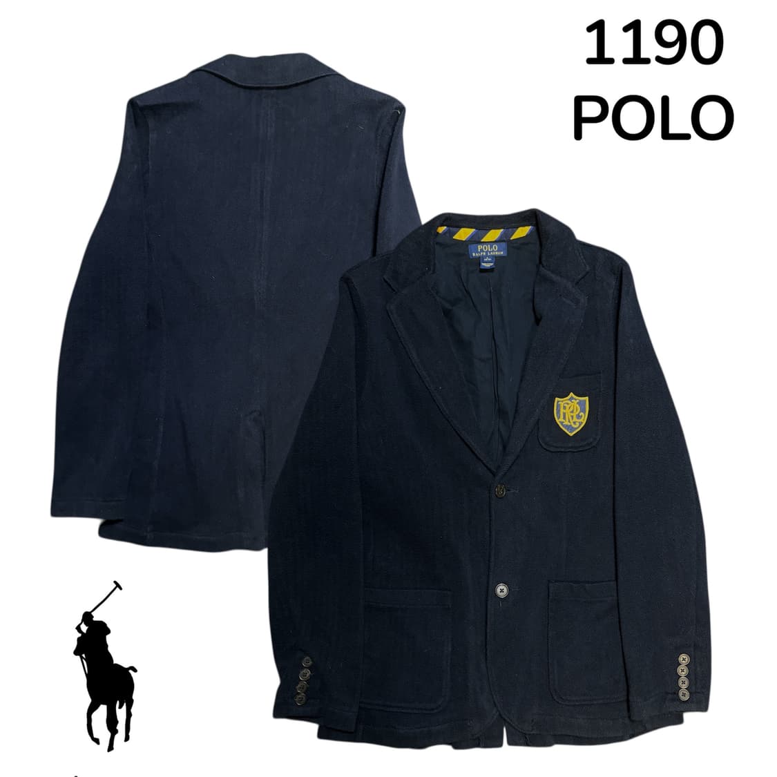 폴로 랄프로렌 금장 자수 블레이저 여성용 L 상품이미지1