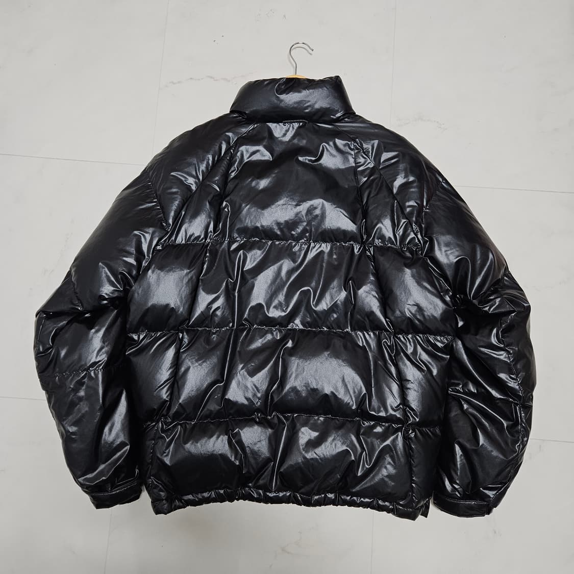 M 브라운브레스 유광 패딩 블랙 상품이미지4