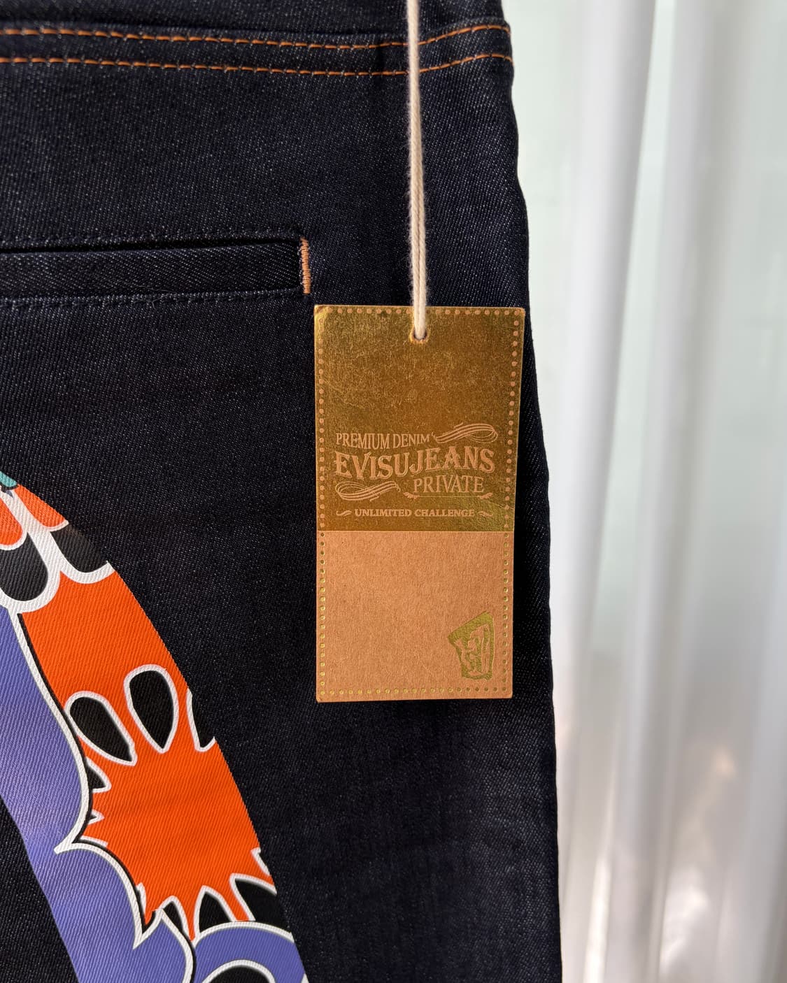 (새상품)[38인치]에비수 Evisu No.5 baggy 데님 팬츠 상품이미지7