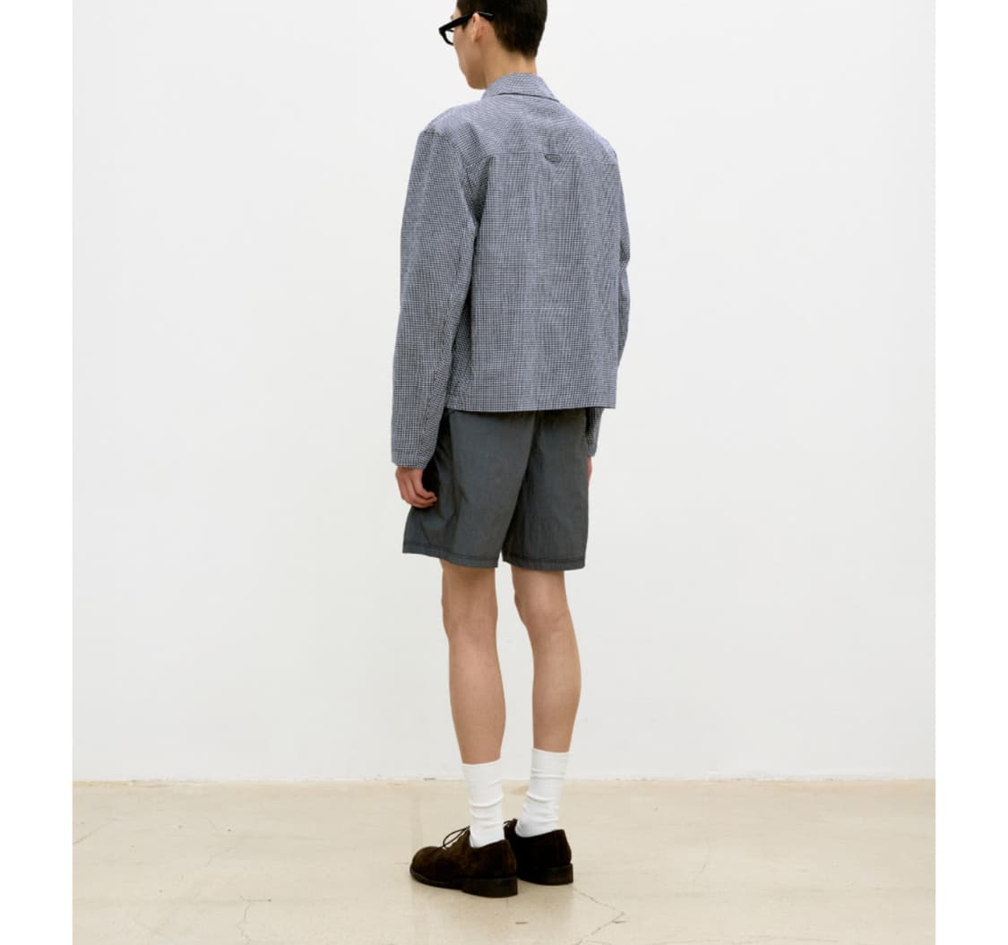 쿠어 마이크로 체크 셔츠 집업 상품이미지3