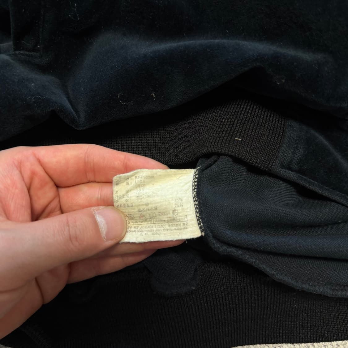 00s 아디다스 블랙 벨벳 트랙탑 상품이미지6