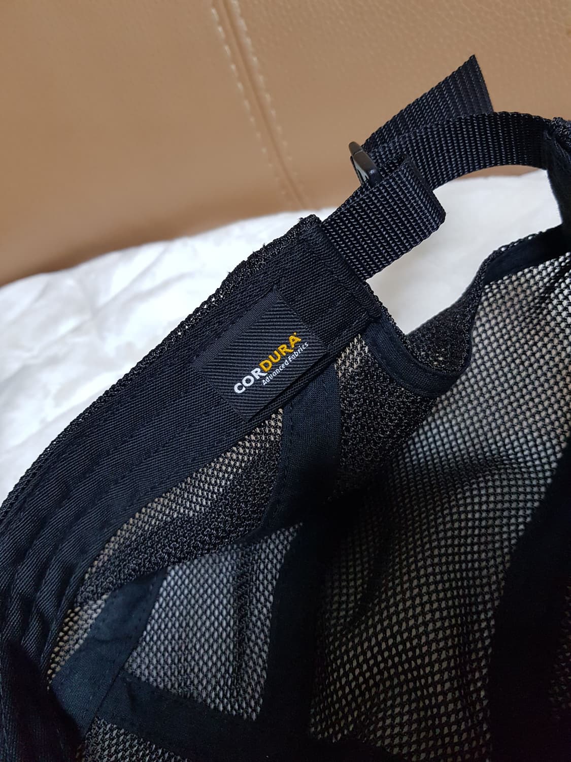 슈프림 메쉬 코듀라 캠프캡 모자 볼캡 블랙 23SS 상품이미지7