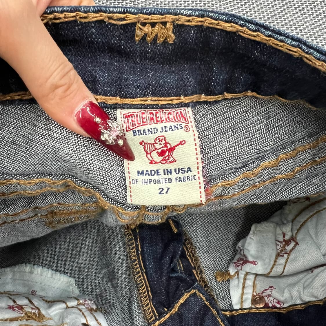 트루릴리전 조이 수퍼티 데님팬츠 상품이미지2