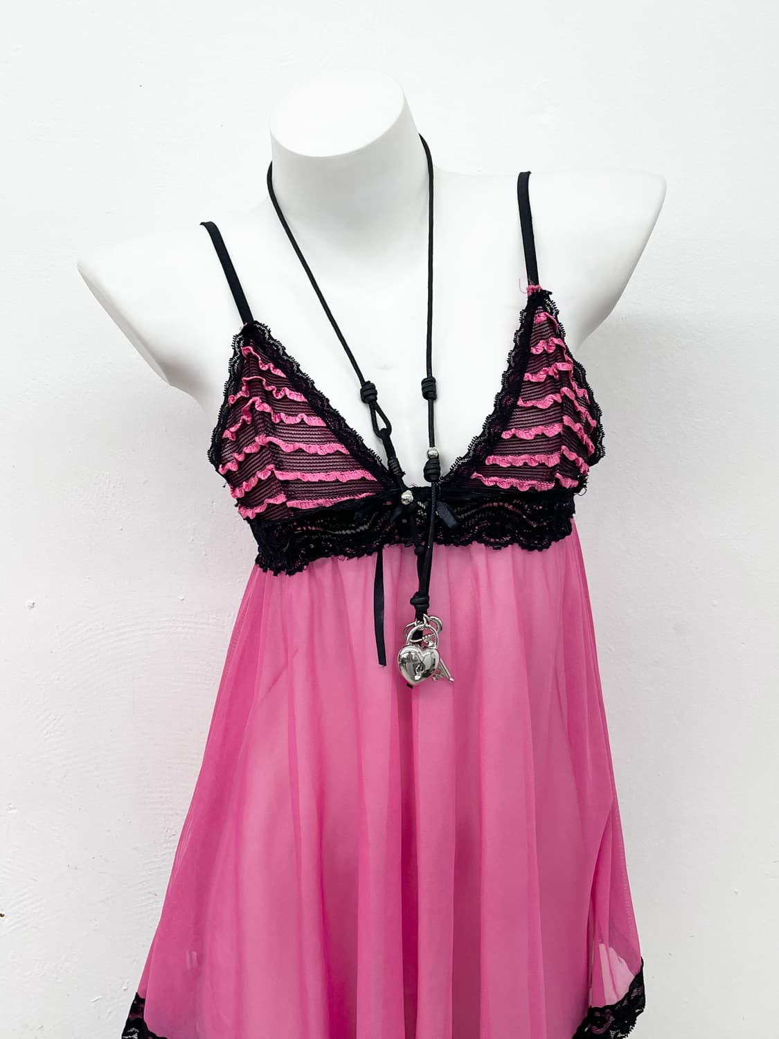 갸루 프릴 레이스 슬립 상품이미지2