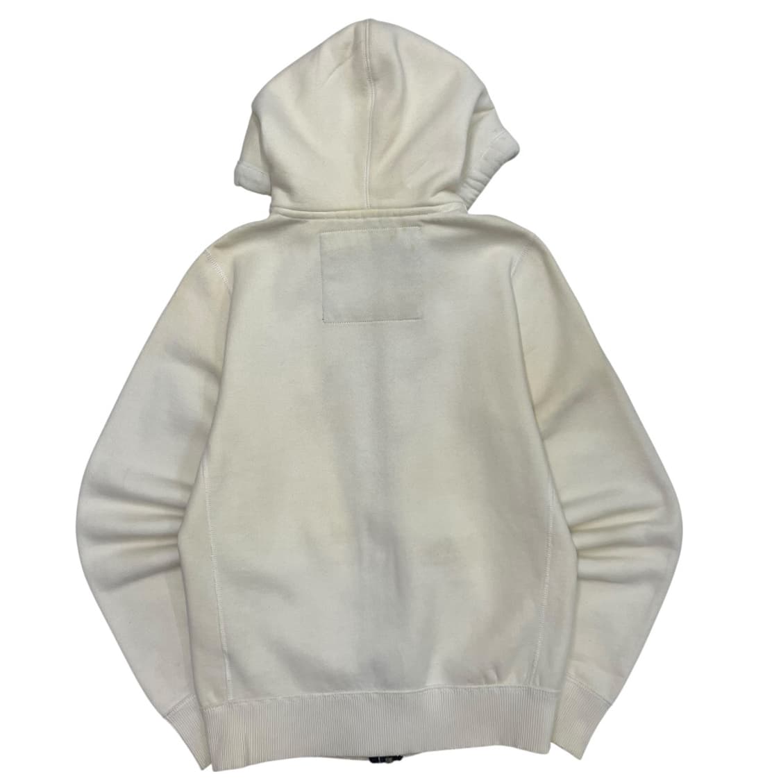 아베크롬비 센터로고 화이트 후드집업 M 상품이미지3