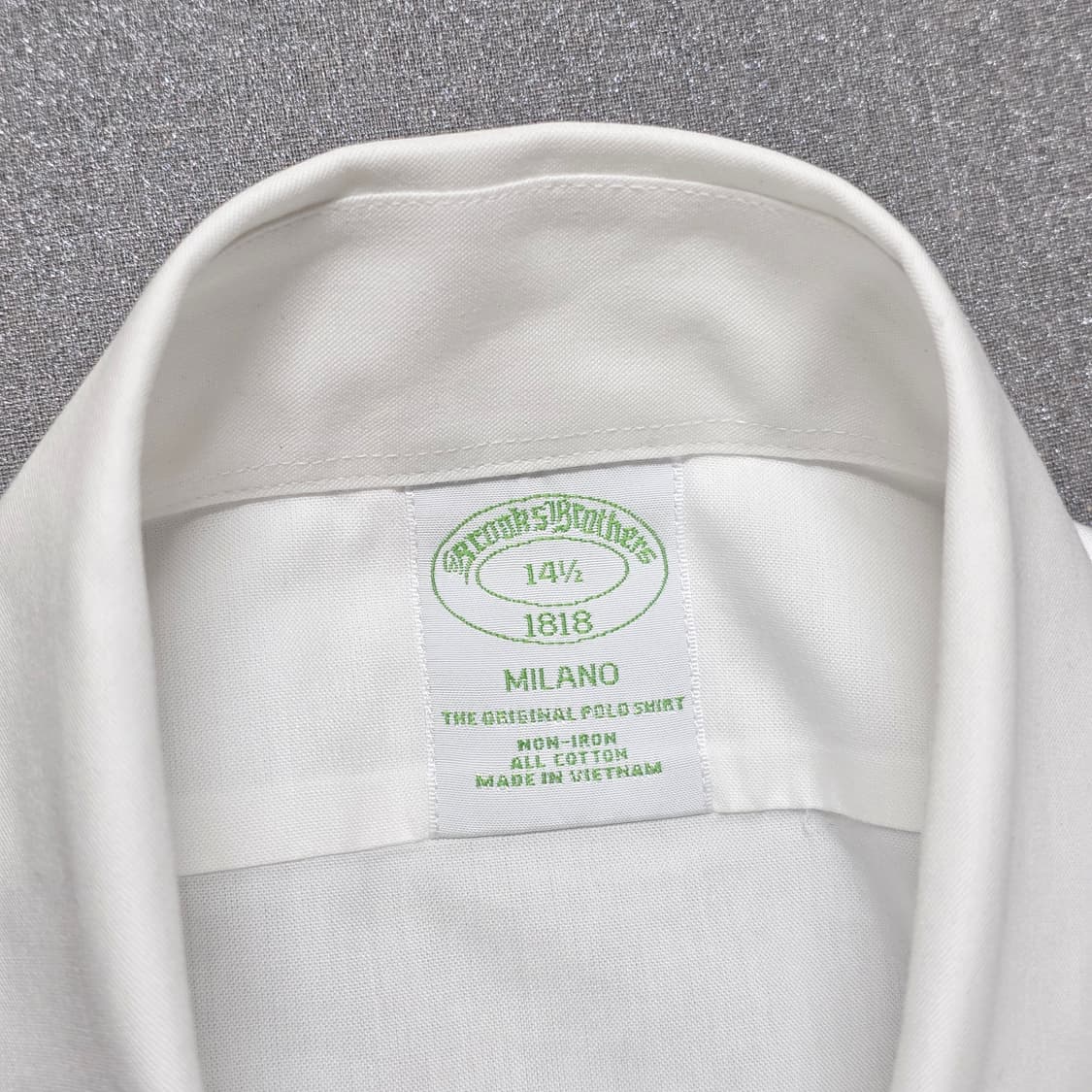 새상품) 95 브룩스브라더스 논아이론 화이트 반팔 셔츠 상품이미지5