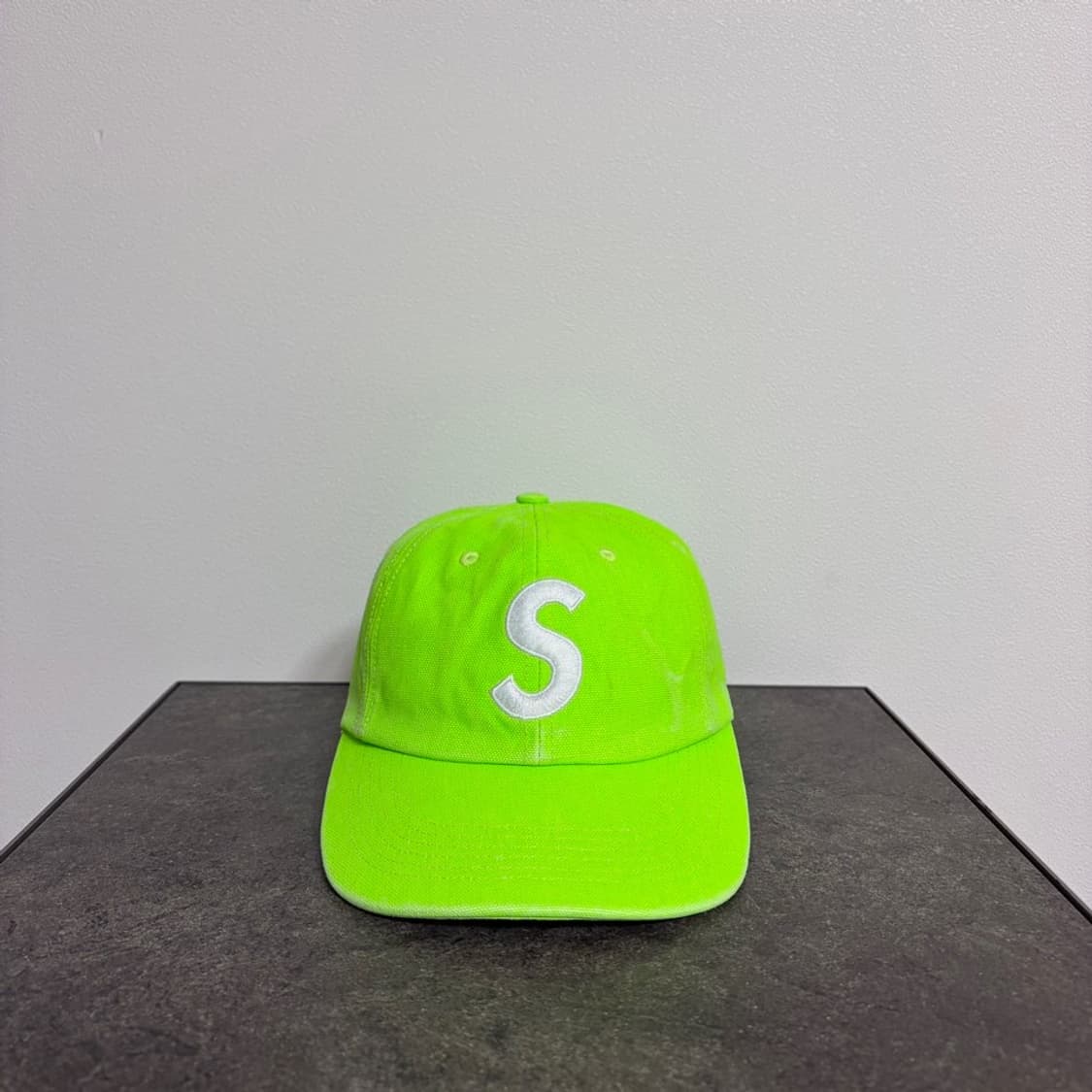 (OS) 슈프림 S로고 볼캡 모자 피그먼트 라임 상품이미지1