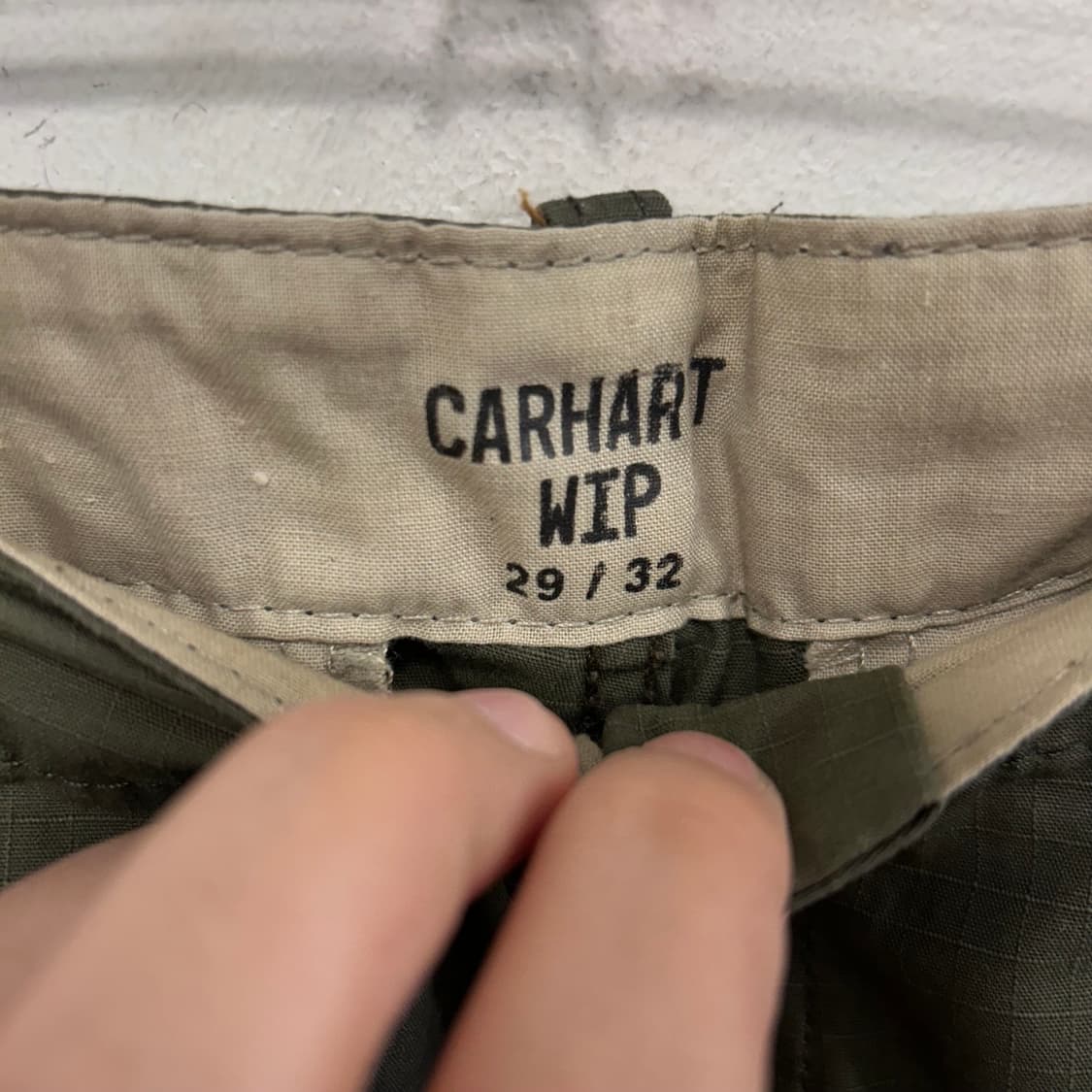칼하트 WIP 립스탑 슬림핏 카고 워크팬츠 상품이미지3
