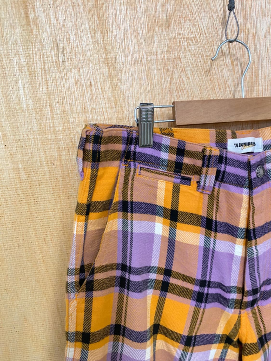 BAPE check half pants 베이프 체크 반바지 상품이미지6