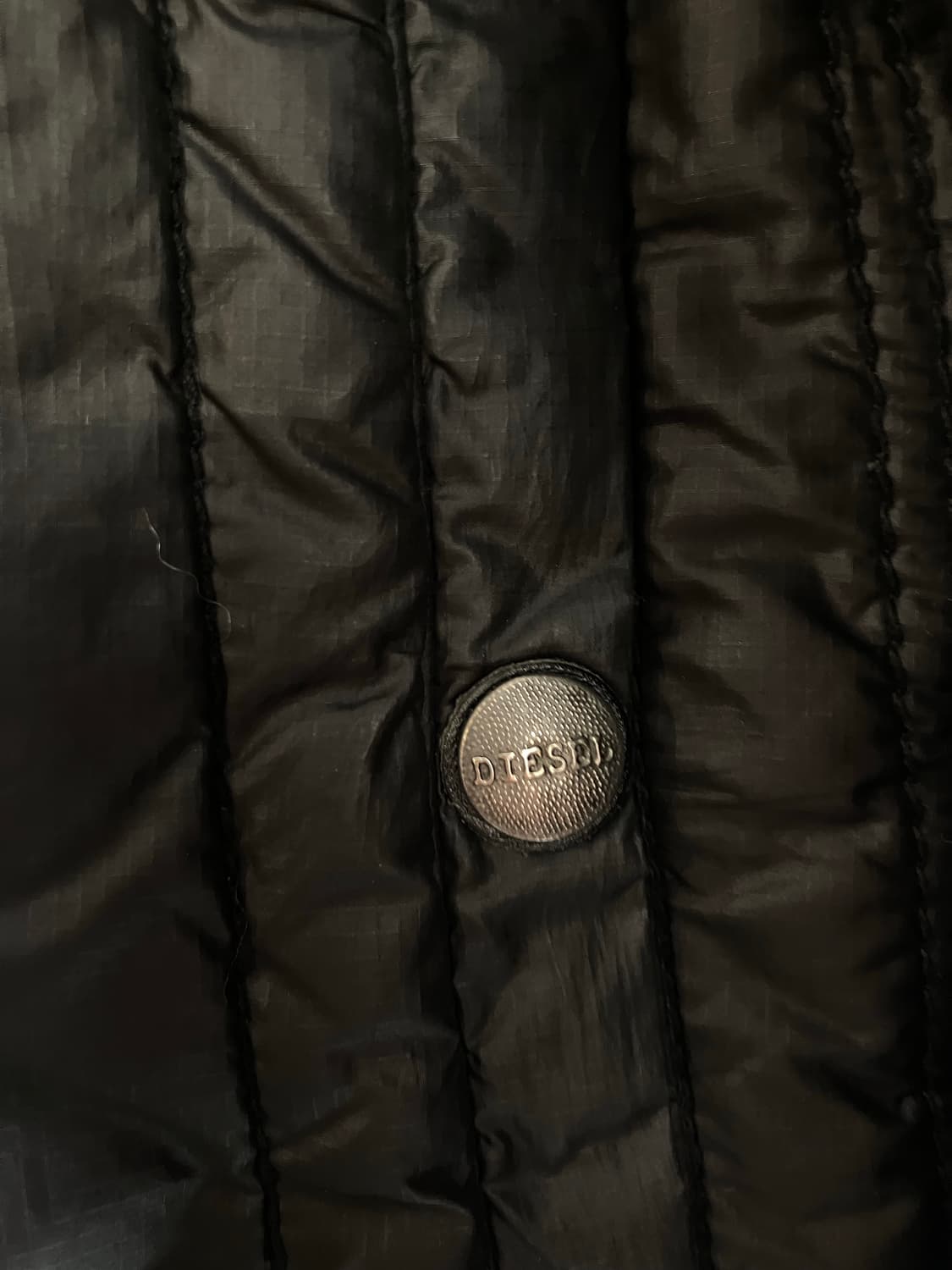 Diesel 블랙 퀼팅 자켓 M 상품이미지3