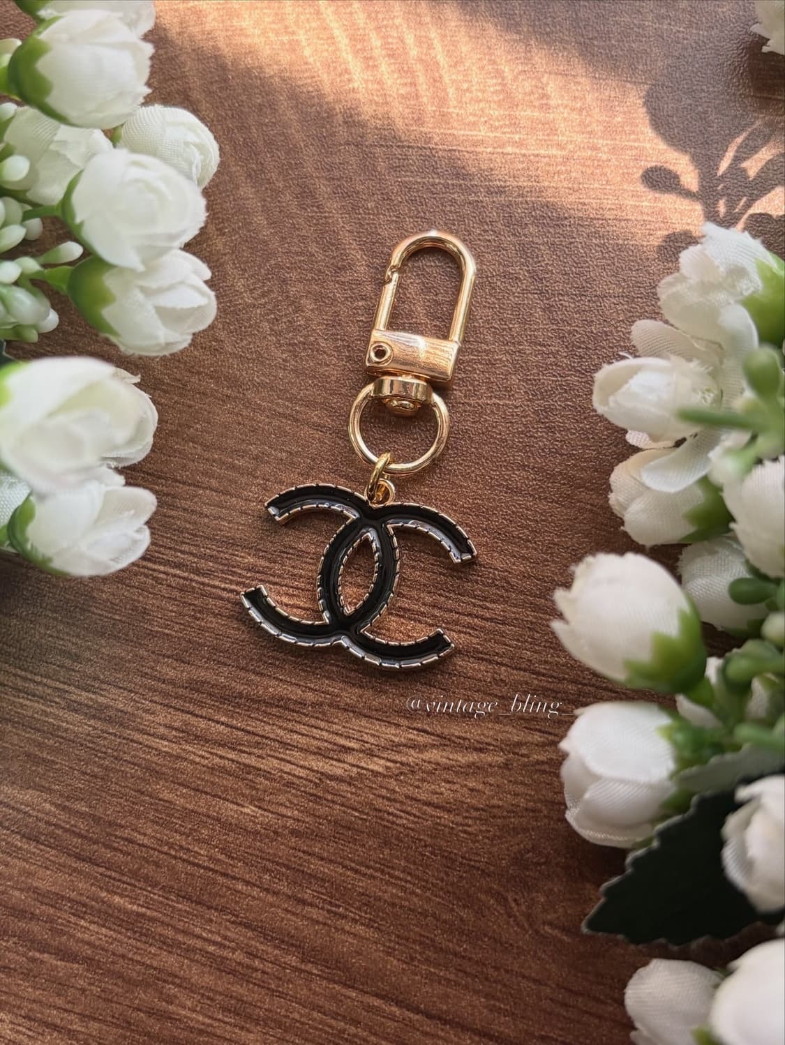 샤넬 스티치 로고 백참 키링 키체인 상품이미지2