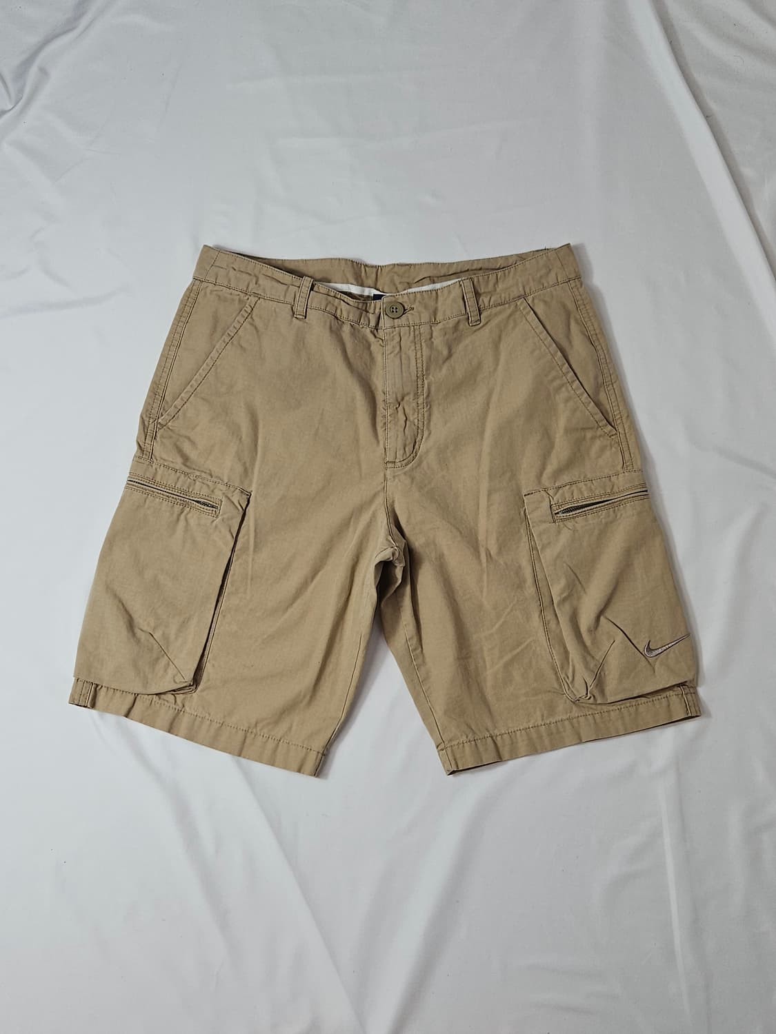 나이키 스우시 카고팬츠 숏팬츠 바지 하프 빈티지베이지 32 M 상품이미지1