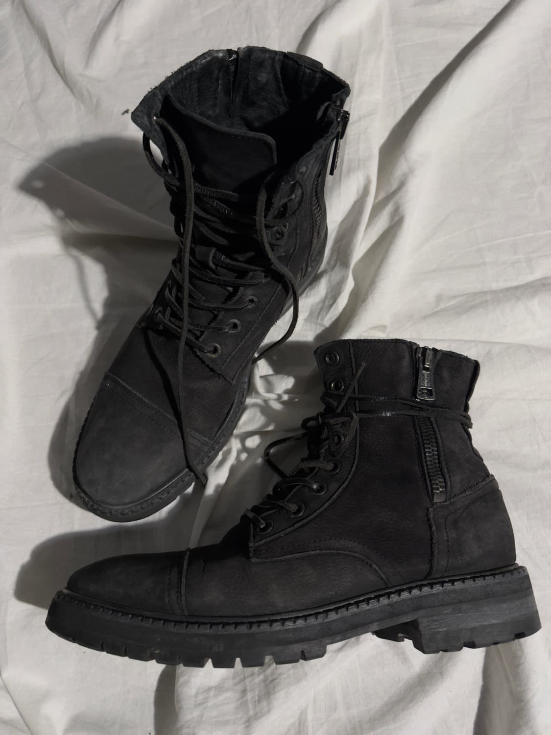 올세인츠 Lampo 더블 지퍼 아티저널 컴뱃부츠 상품이미지1