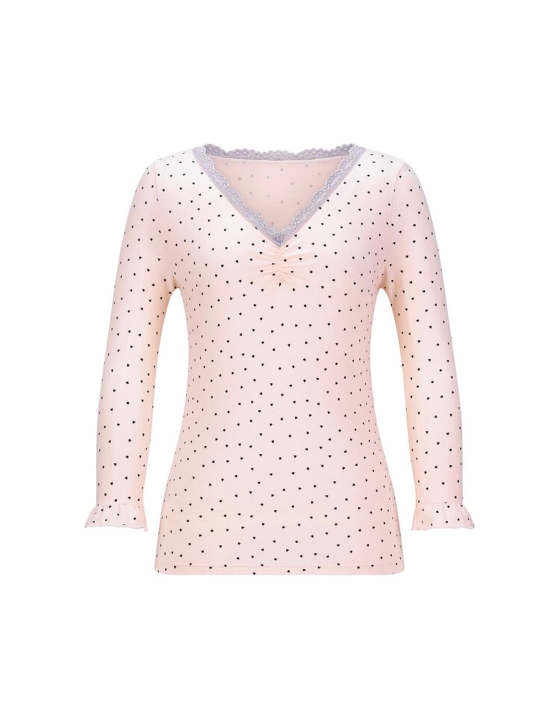 mini heart lace top (light pink) 상품이미지1