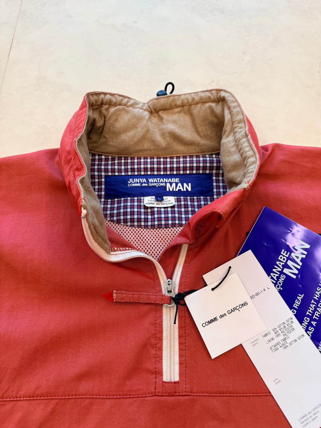 [L] 1회착 준야와타나베 나일론 샴브레이 아노락 자켓 상품이미지3