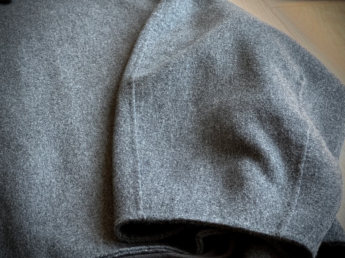 [LE17SEPTEMBRE] 울 미니멀 쇼트 블루종 (멜란지 그레이) 상품이미지10