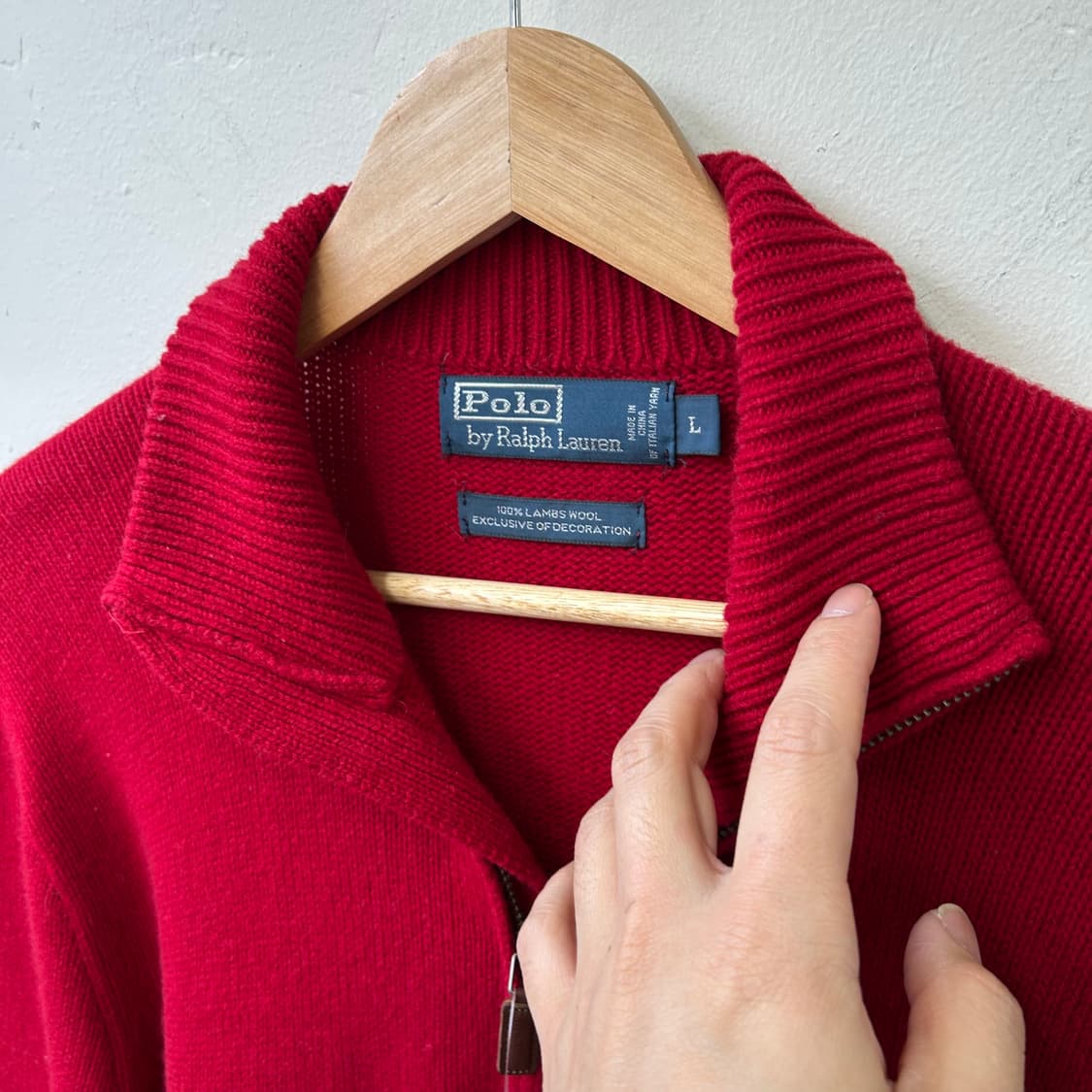 폴로 레드 반집업 상품이미지3