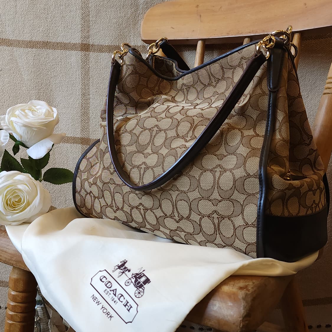 코치 시그니쳐 패턴 트윈 숄더백 쌍둥이 가방 상품이미지6