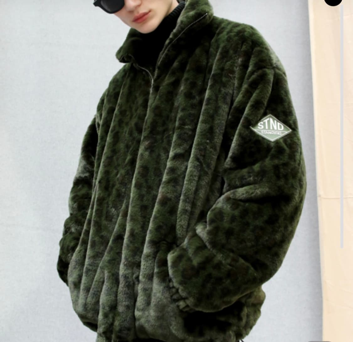 제너럴 아이디어 레오파드 퍼 플리스 자켓 상품이미지1