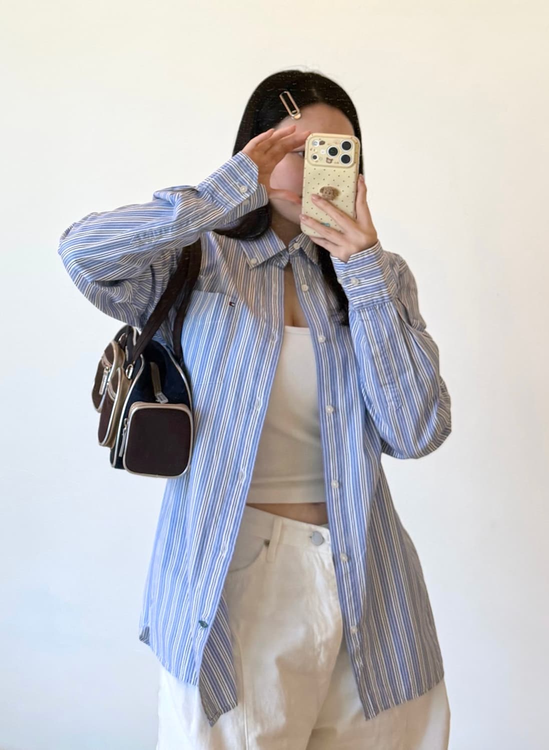 타미(Tommy Hilfiger) 코튼 L/S 블루스트라이프 상품이미지1