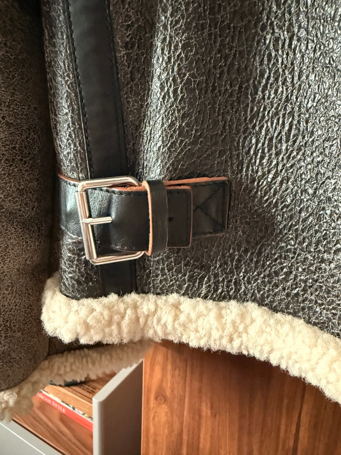 [아크네] 무스탕 무통 자켓 XL 52 상품이미지6