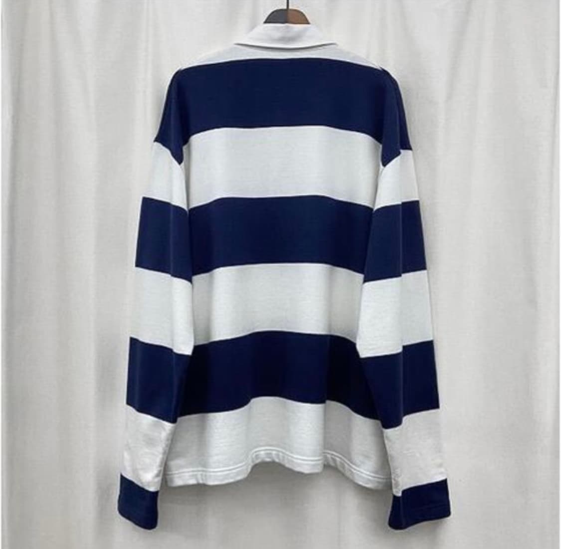 AMI 아미 22SS시즌 스트라이프 럭비 폴로 셔츠 상품이미지4