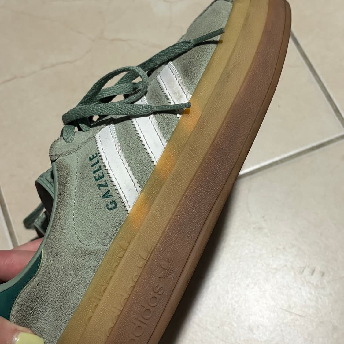 아디다스 가젤 볼드 실버그린:화이트 (240) 상품이미지6