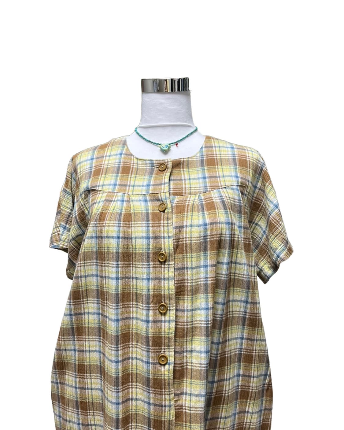 Brown check one piece 상품이미지5