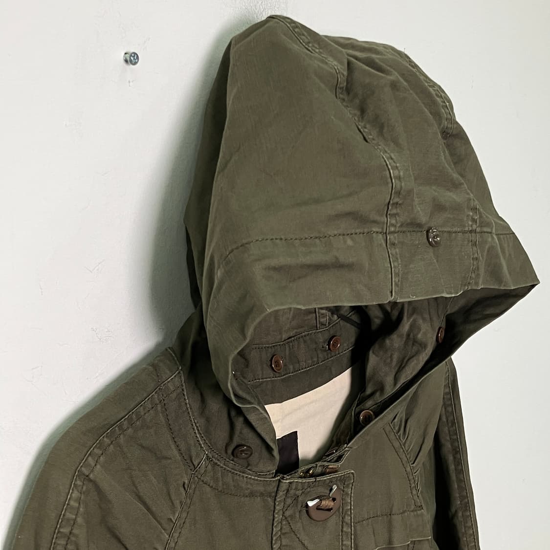 아츠로 타야마 카키 롱야상 점퍼 38 상품이미지4