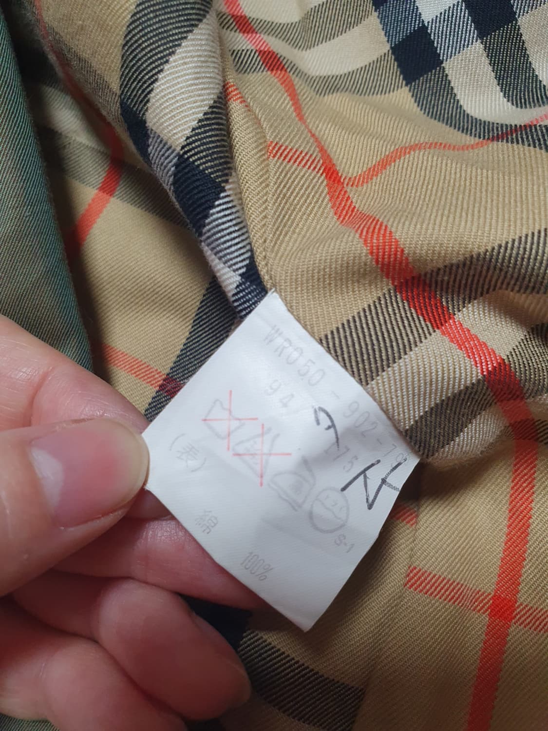 버버리 재팬라이선스 빈티지 발마칸 코트 올리브 브라운 / 100 상품이미지8