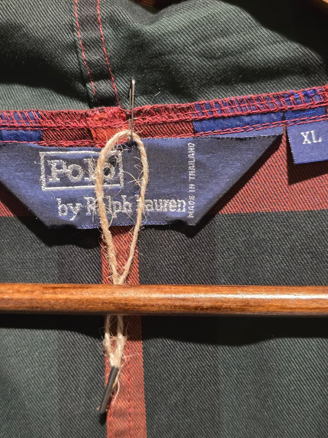 90s Polo RalphLauren Plaid Hooded Jacket 상품이미지5