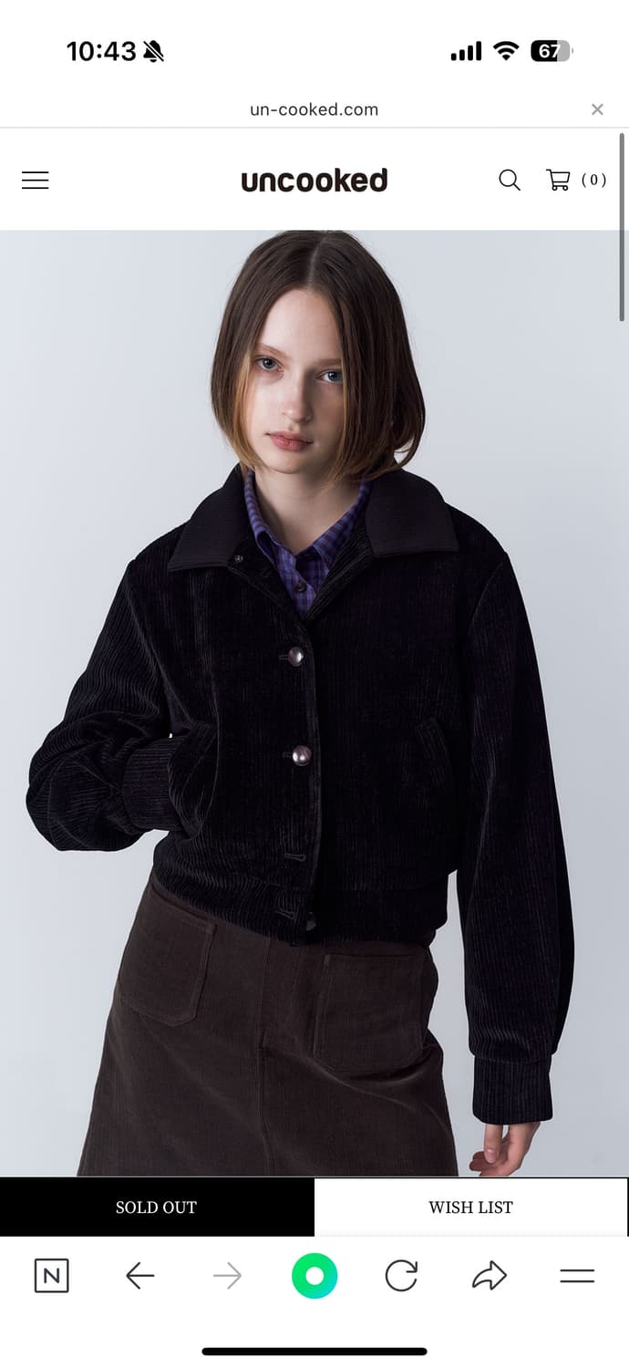 언쿡드 Knit collar velvet volume jumper(bla 상품이미지1