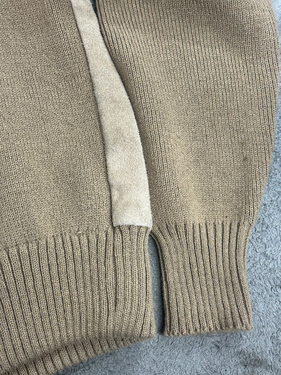 80s Sears Sportswear 니트 스웨이드 자켓 XL  상품이미지5