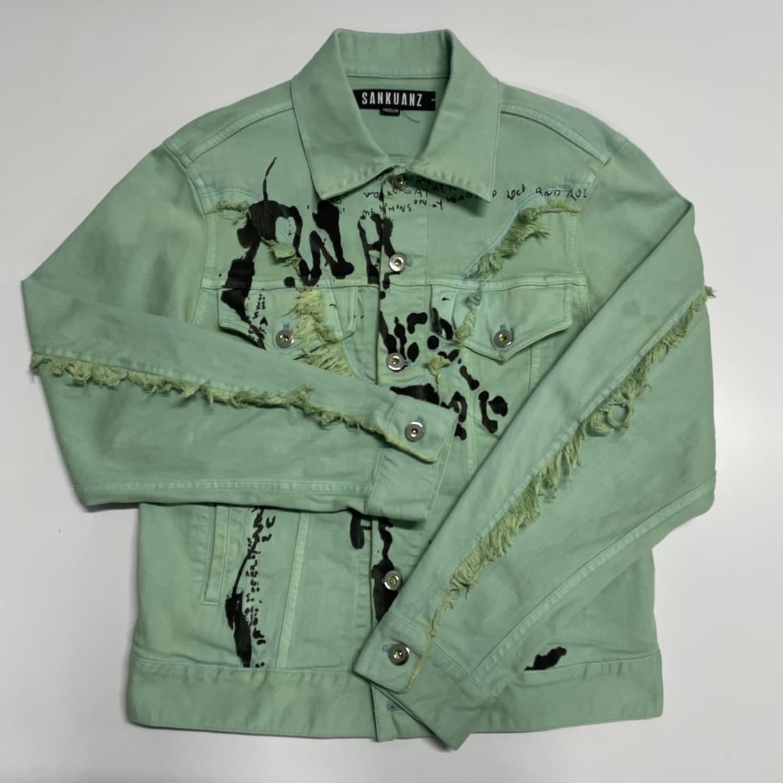Sankuanz Graffiti Denim Jacket 상품이미지1