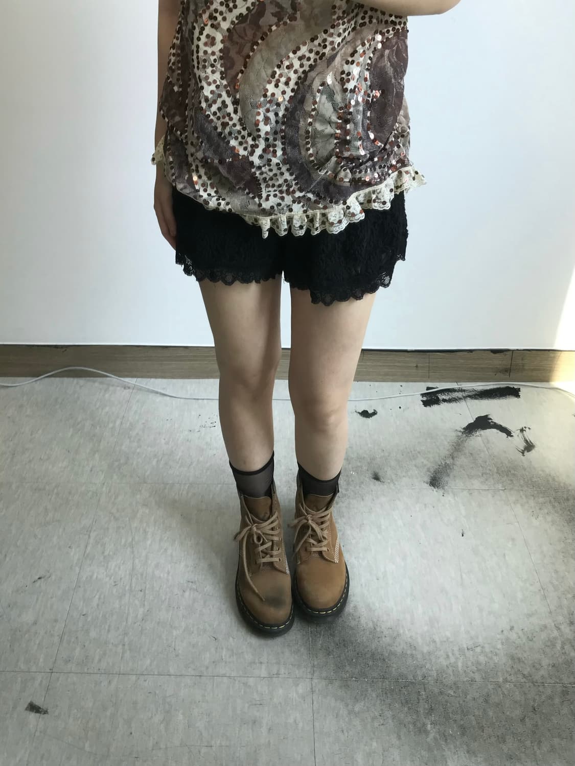빈티지 레이스 팬츠 상품이미지1