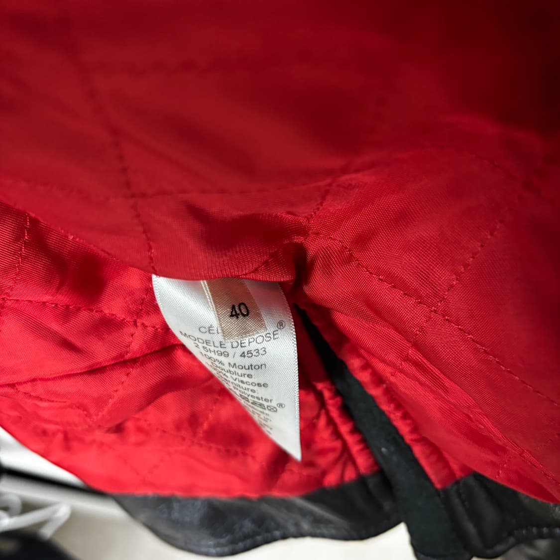 셀린느 피비파일로 레더 바이커자켓 상품이미지4