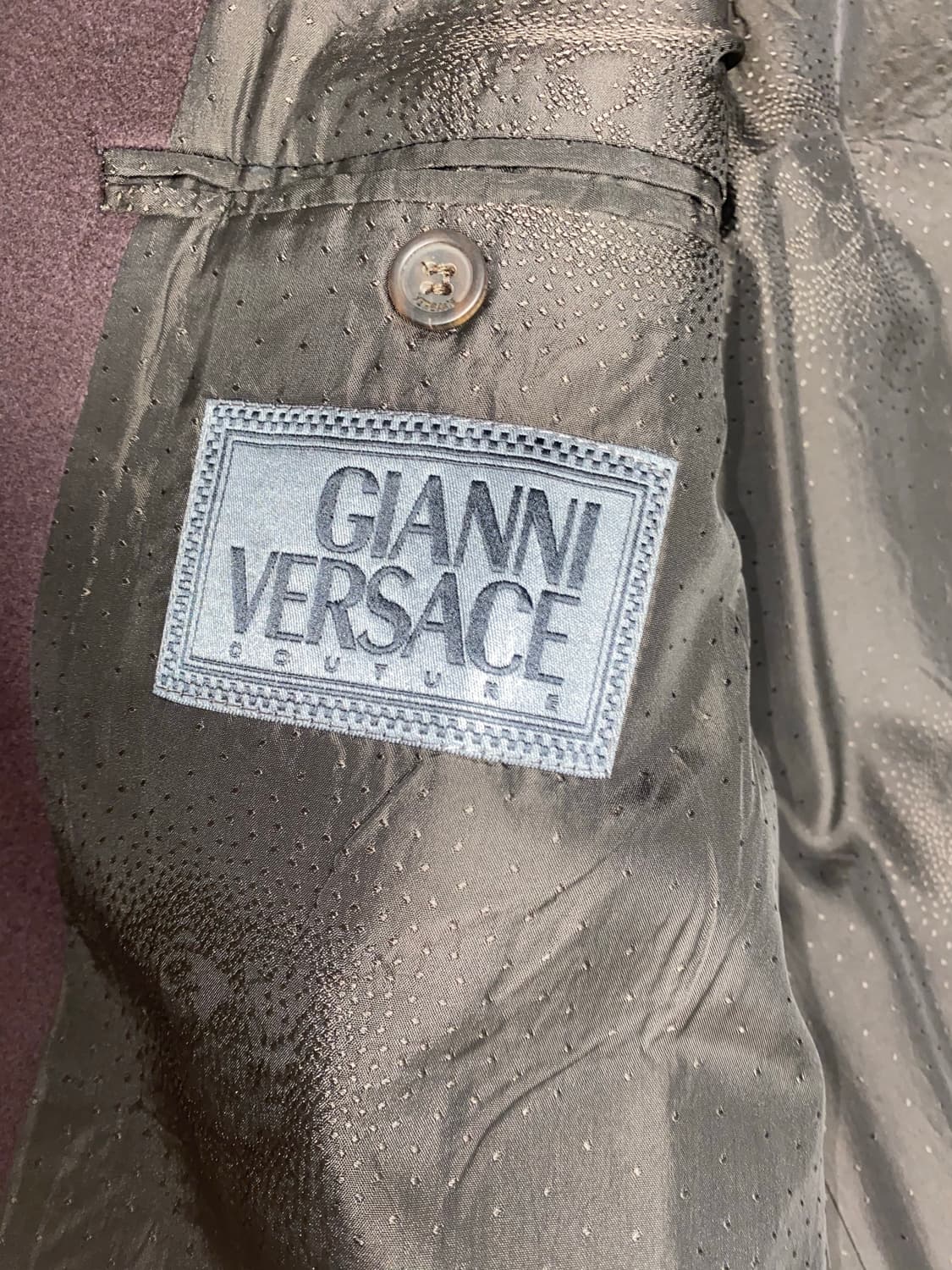 105-110이태리 베르사체 라나울100체스터필드코트 상품이미지3