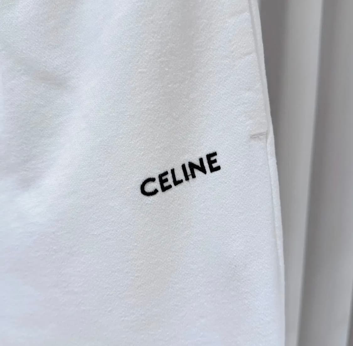 S / 셀린느 로고 트레이닝 조거팬츠 화이트 상품이미지4