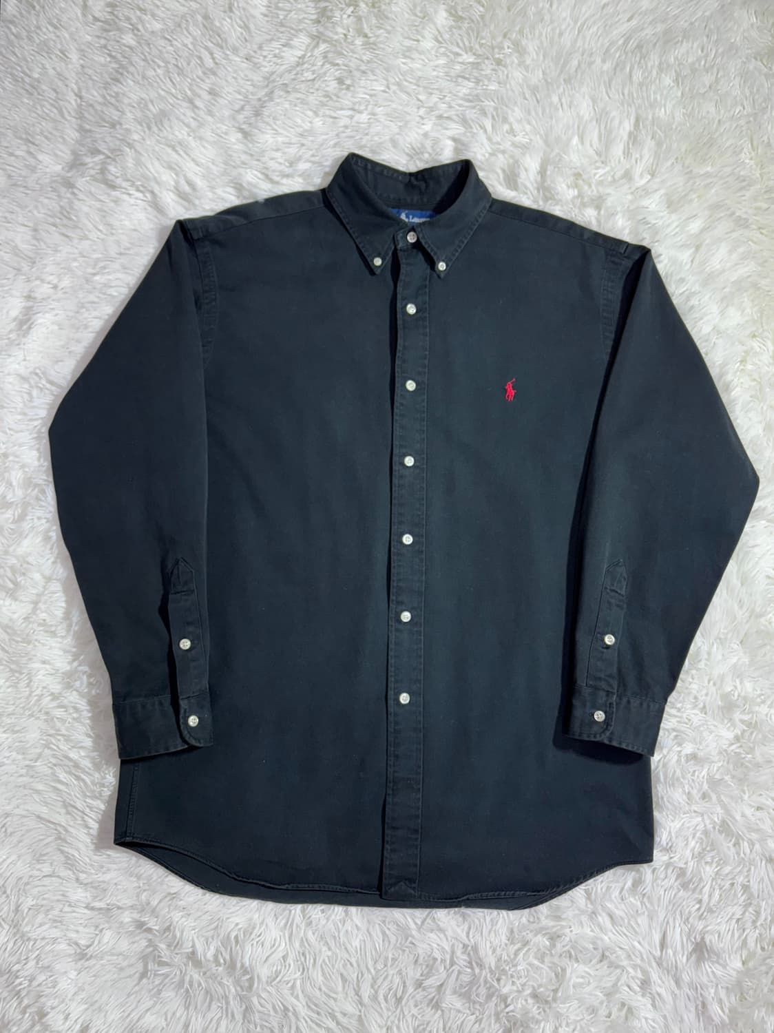 폴로 랄프로렌 레드포니 블랙 오버핏 솔리드 셔츠  상품이미지2