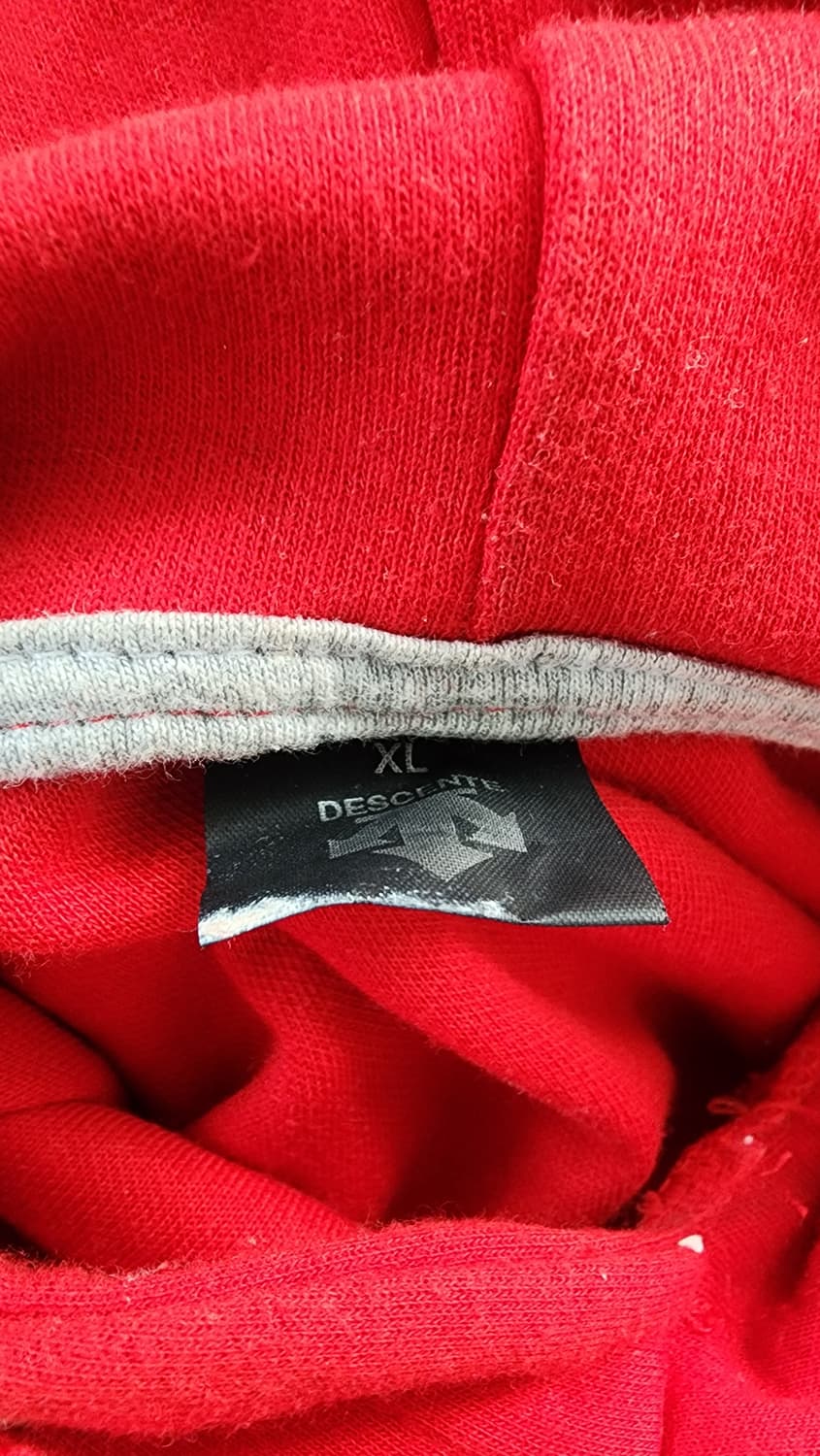 데상트 빨간색 후드티 XL 상품이미지3