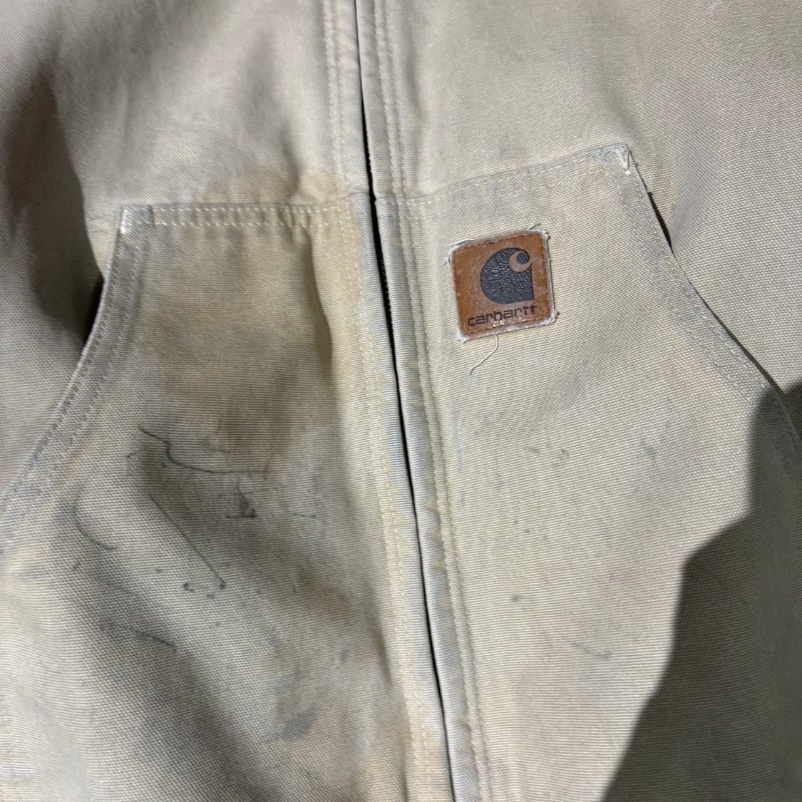 90‘s 칼하트 빈티지 성조기 후드 워크자켓 상품이미지2