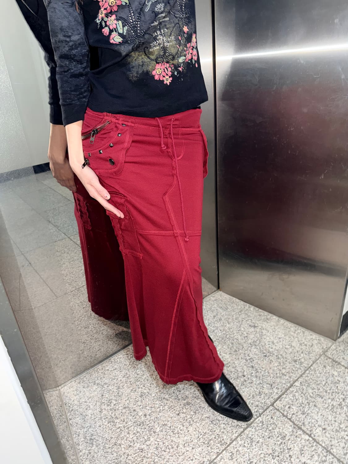 gothic maxi skirt 상품이미지1