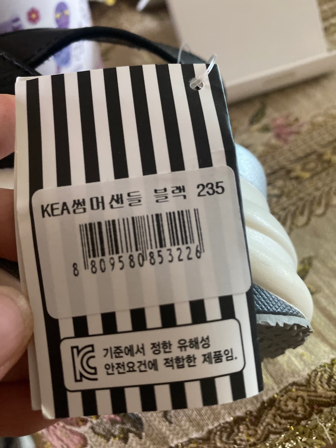 KEA 썸머 샌들 블랙 235 새상품 상품이미지7