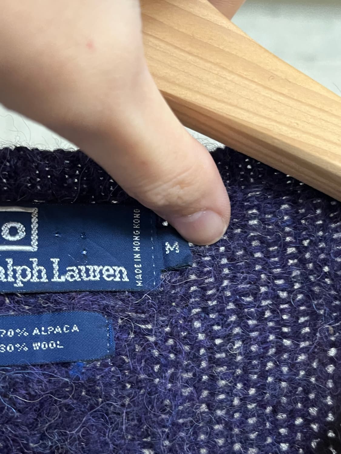 POLO RALPH LAUREN ALPACA  KNIT (M) 상품이미지4