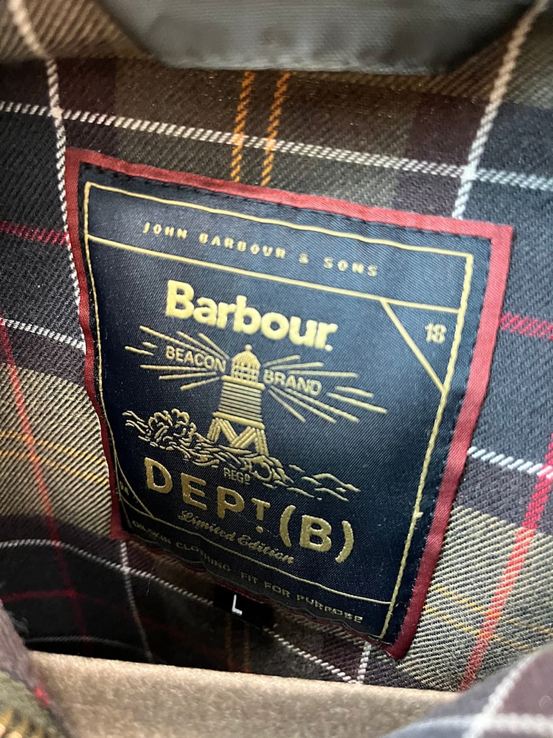 105) 바버 DEPT(B)멀티 컬러 비데일 자켓 상품이미지7