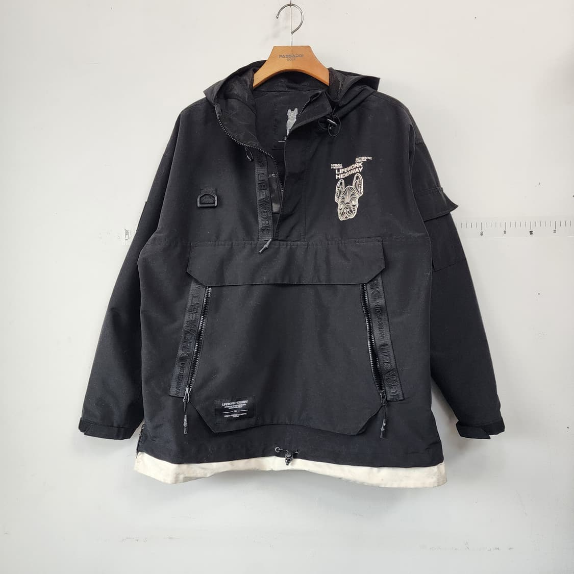 라이프워크 아노락 후드 블랙 점퍼 상품이미지1